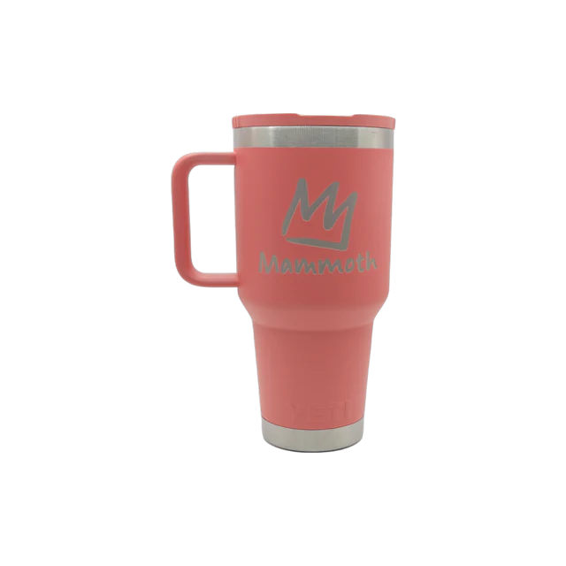 MAMMOTH CROWN YETI 30OZ TRAVEL MUG WITH STRAW